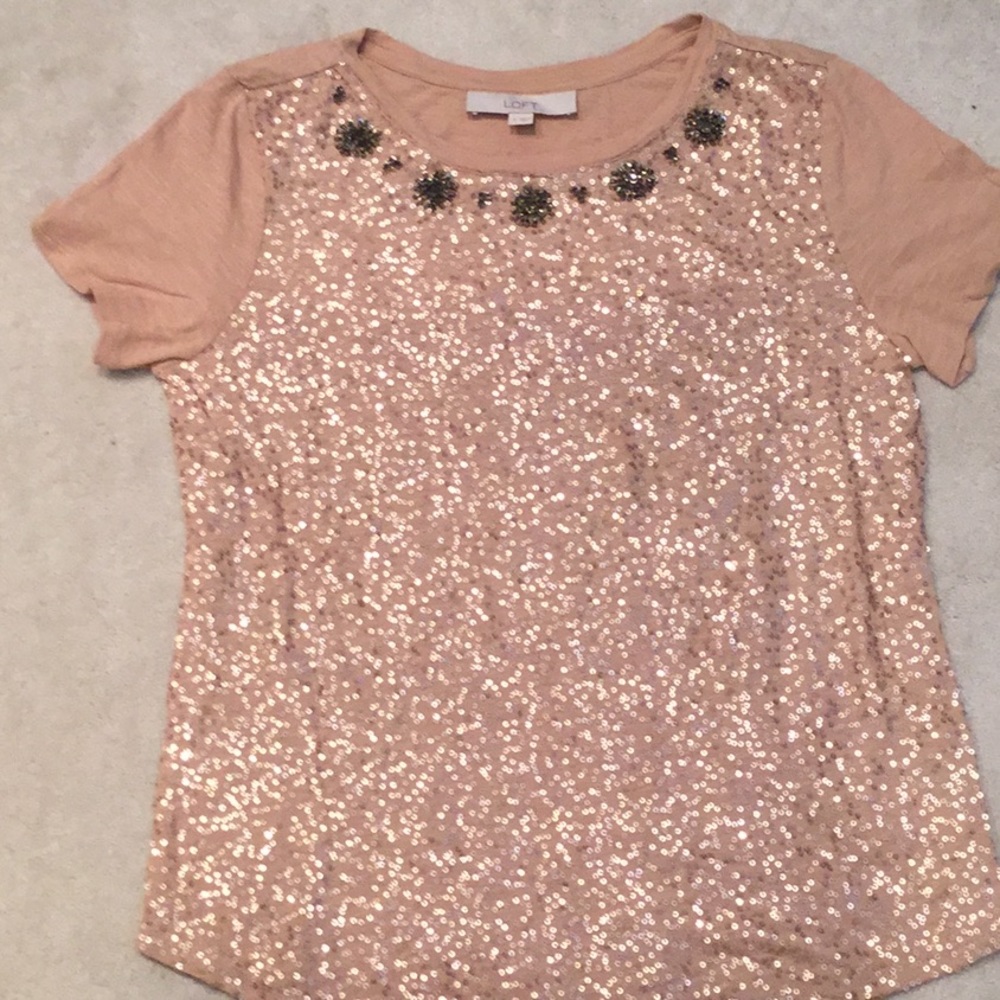 Loft Sequined Top.